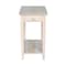 International Concepts Rectangle Narrow End Table, 22 W, 14 L, 25 in H, Wood, Unfinished OT-2214 - alternate 8